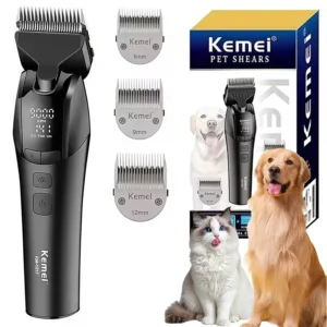 Professional Pet Dog Grooming Clipper Electric Rechargeable Cat Shaver Dogs Hair Trimmer 10W Animals Clipper adjust motor speed