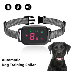 Smart Automatic Anti Barking Dog Collar – HD Display | IP67 Waterproof | Rechargeable